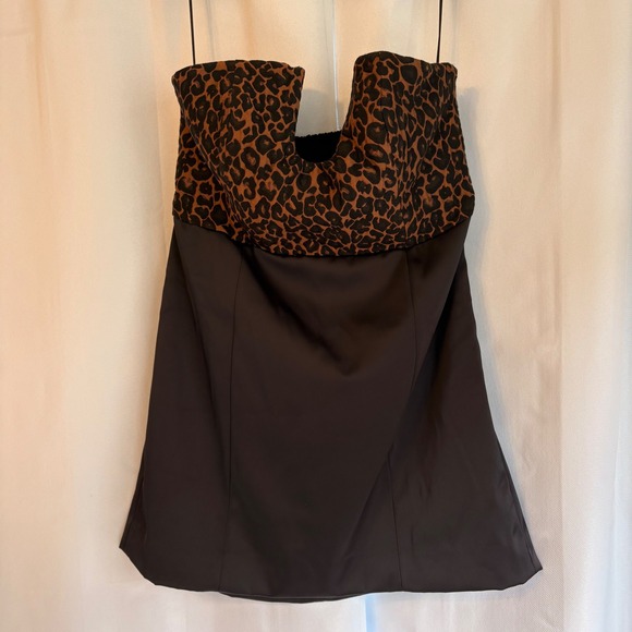 Maeve Tops - Maeve Leopard print Corset dress XL Mob Boss Bustier Going Out Autum wedding